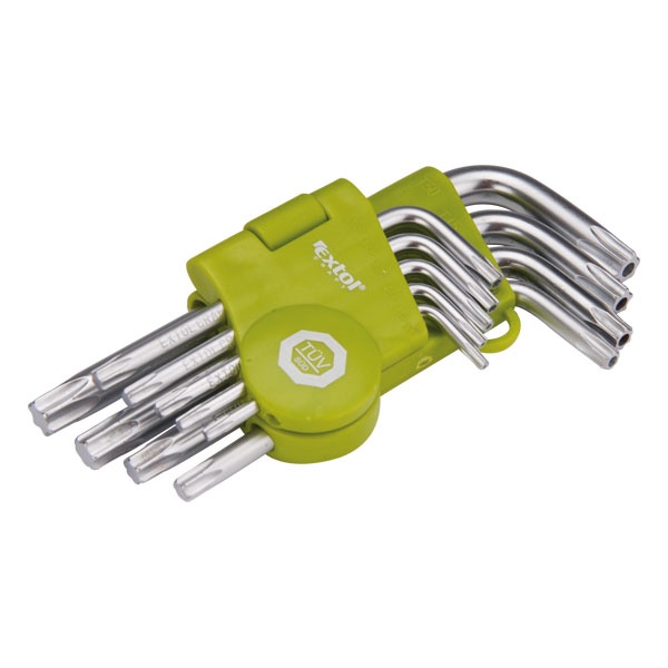 TORX KULCS KÉSZLET RÖVID 9DB, BLISZTEREN